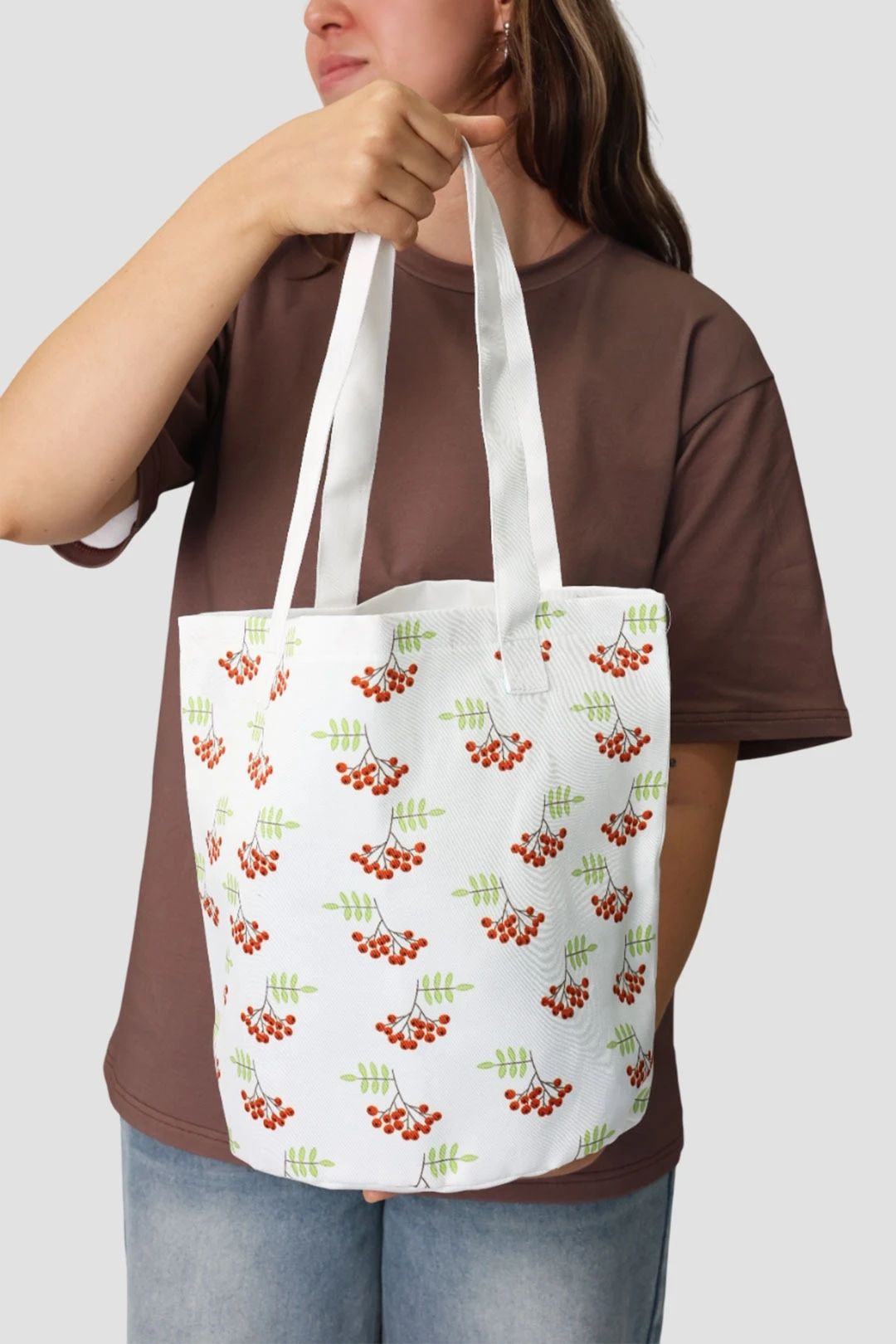 Купить сумку Кэмп из греты 32х36 см, с принтом "Rowan"