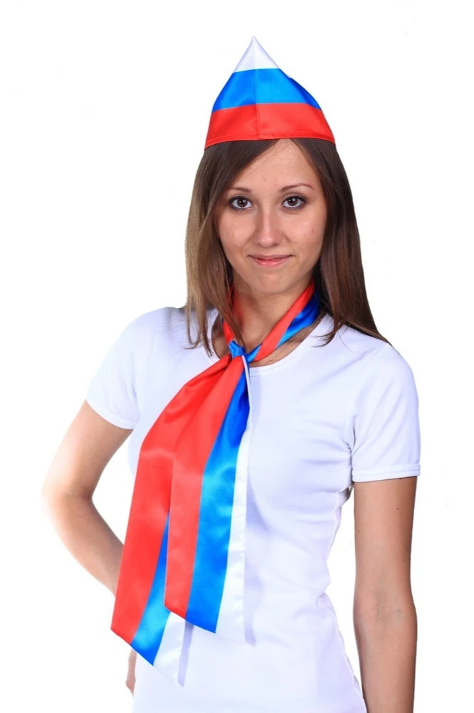 Пилотка Октябрь с полной запечаткой "Russia"#2