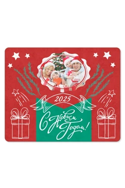 Купить плед Палитра флисовый 120х150 см (односторонний), с принтом "With the new 2025"