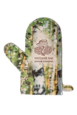 Купить рукавицу банную с полной запечаткой