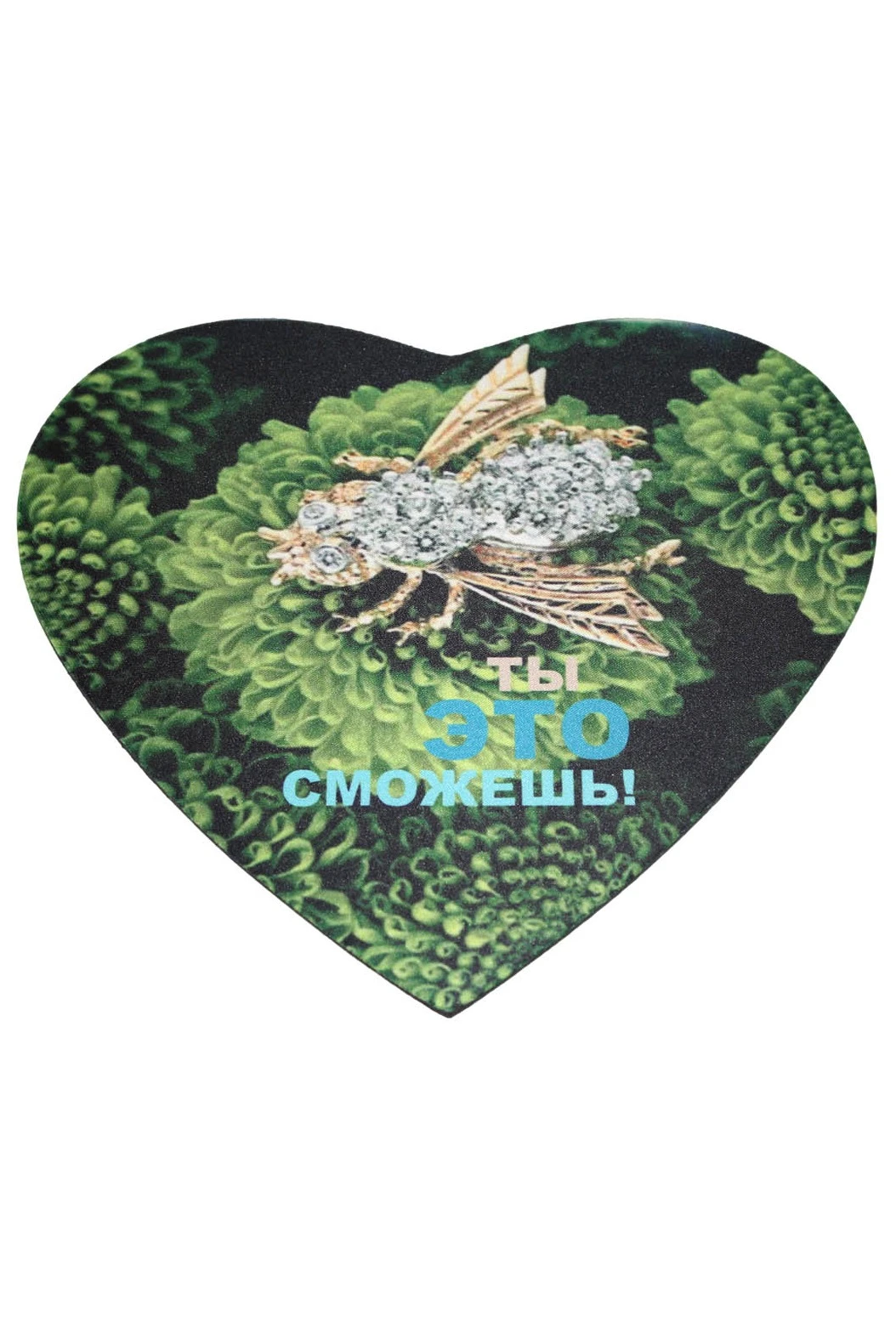 Купить коврик для мыши в форме сердца, с полной запечаткой (5 мм)