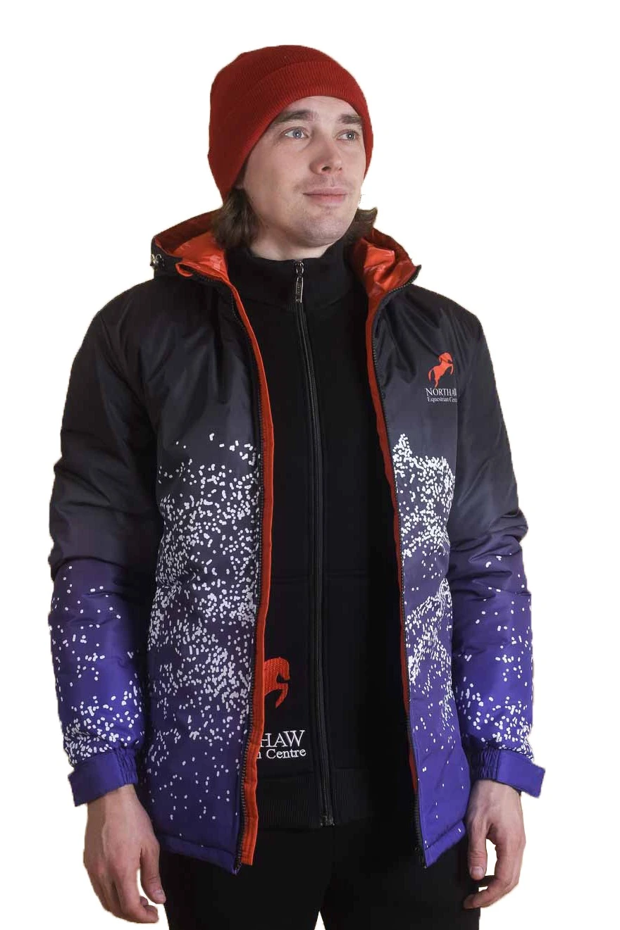 Куртка Норд с капюшоном на синтепоне унисекс, с полной запечаткой "Northaw"#2