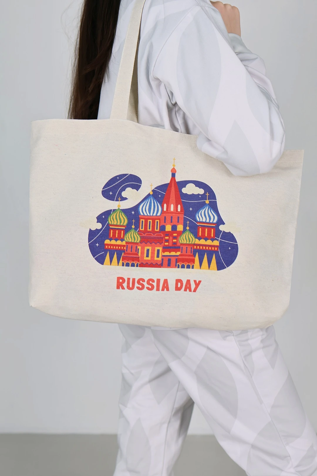 Сумка Эко Колор из двунитки с дном, с полной запечаткой#1