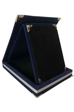 Купить плакетку настольную 15х20 см с футляром, синий