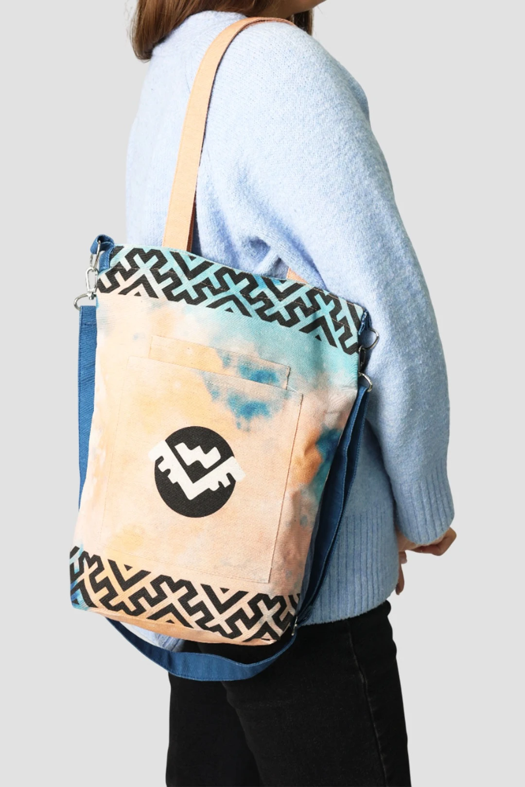 Купить сумку Айви из двунитки 30х35х10 см, с принтом "Ornament" Купить сумку Айви из двунитки 30х35х10 см, с принтом "Ornament"