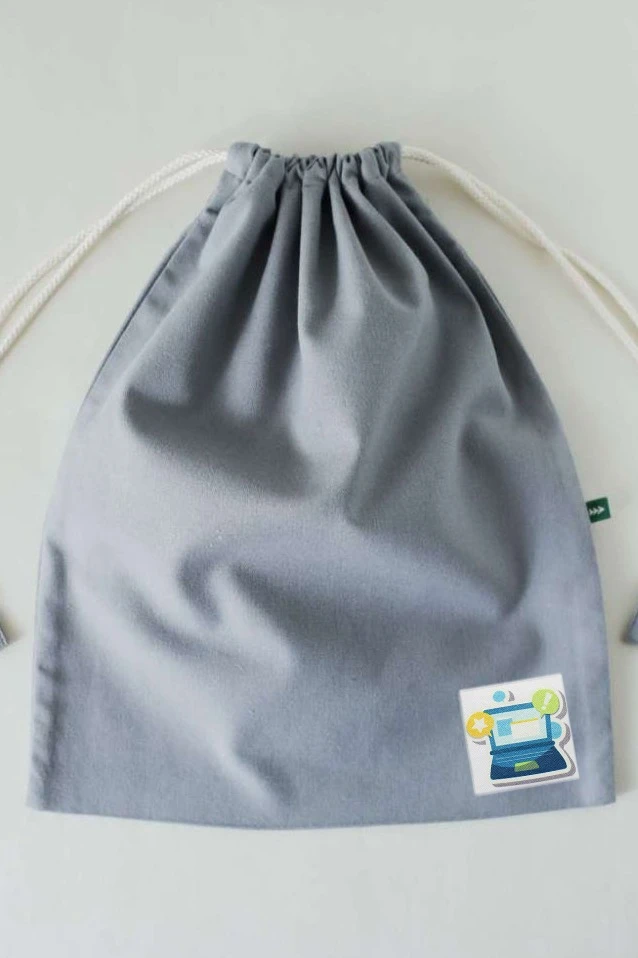 Наклейка-стикер Квадрат 6,5х6,5 см c печатью "Computer"#2