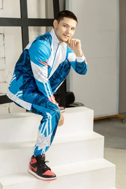 Спортивный костюм Стайлинг унисекс с полной запечаткой#1