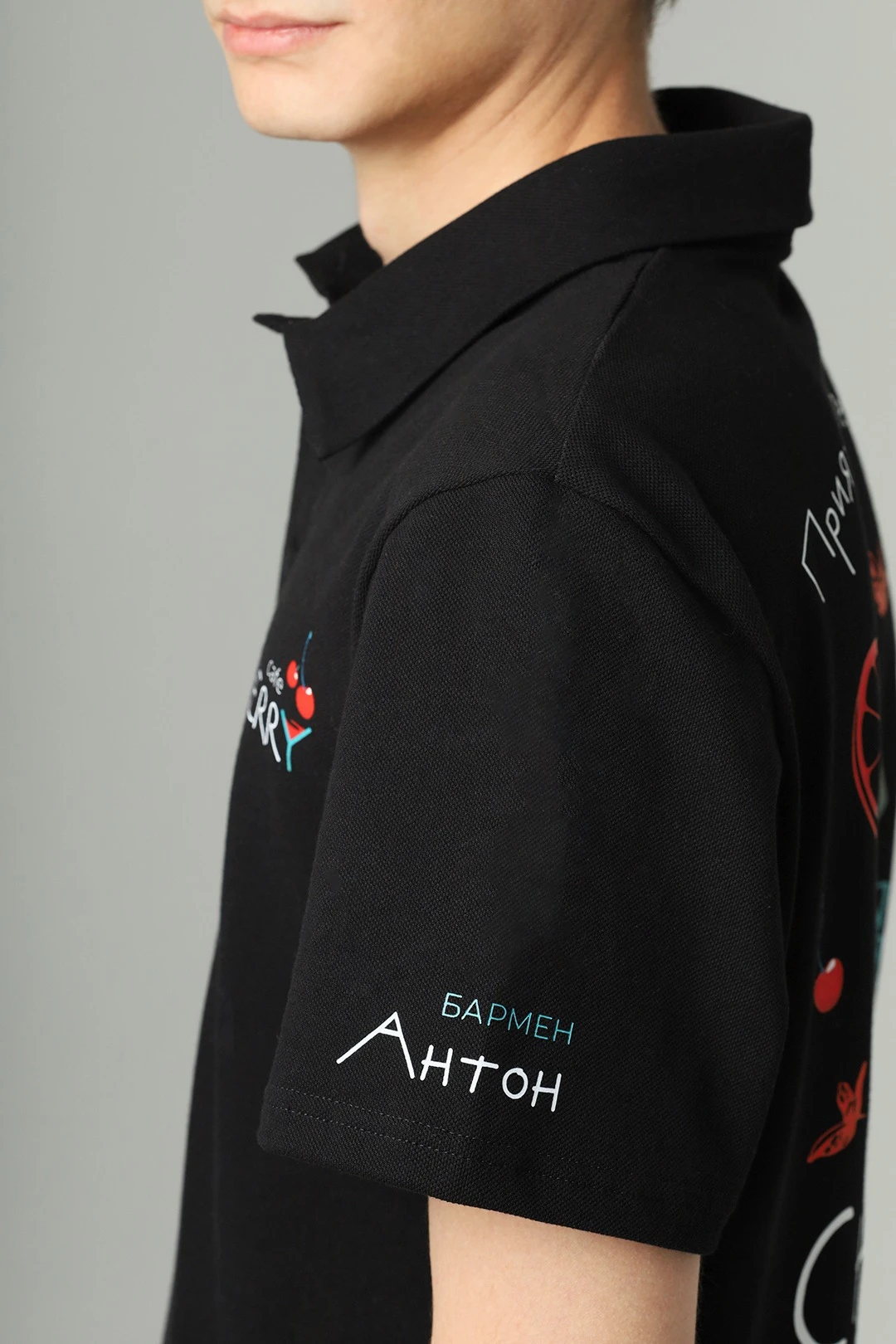 Поло Тейлор унисекс однотонная "Cherry"#1 Поло Тейлор унисекс однотонная "Cherry"#1