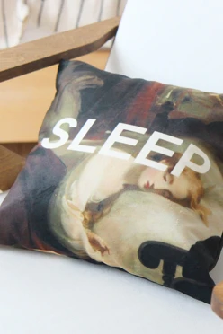 Купить подушку 30х30 см, с принтом "Some sleep"