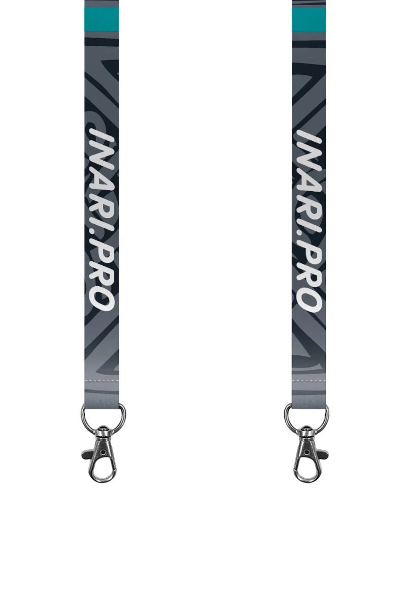 Купить ленту для бейджа атлас ширина 2 см, с карабином-люкс, с печатью "Best for you"