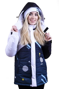 Купить куртку Винтер унисекс с полной запечаткой "Planet"