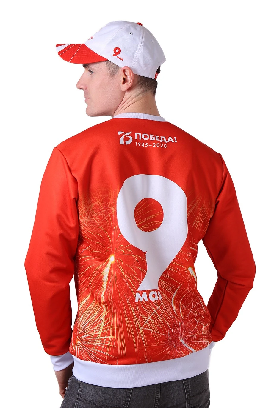 Свитшот Гарри унисекс из адидаса с полной запечаткой "Victory!"#1