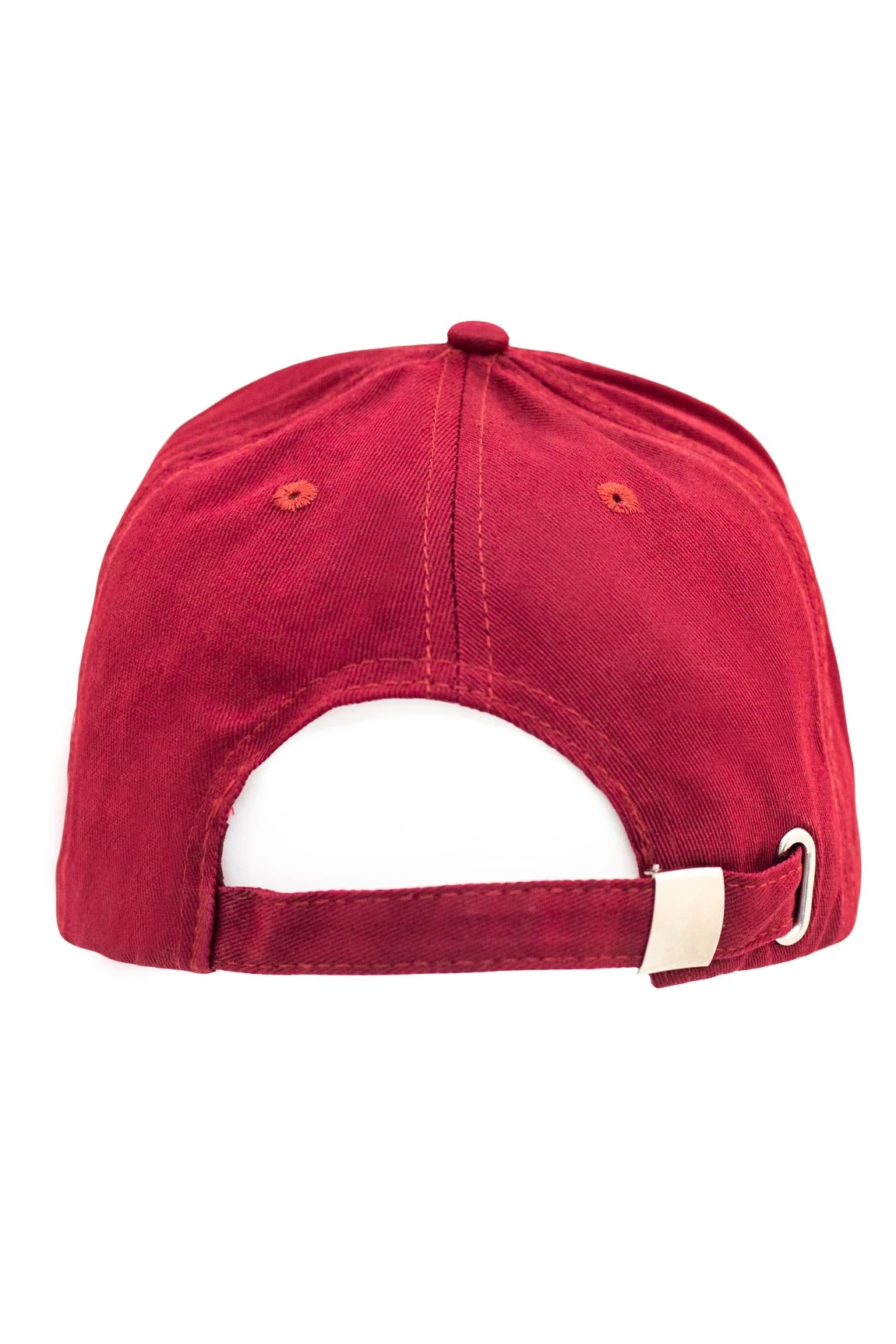 Бейсболка Актив пятиклинка взрослая, однотонная бордовая (хлопок)#1