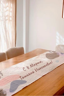 Купить дорожку на стол 40х150 см, с полной запечаткой (полиэстер)