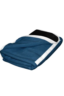 Купить плед Компакт (со вставкой из оксфорда) флисовый 155х170 см, однотонный темно-синий