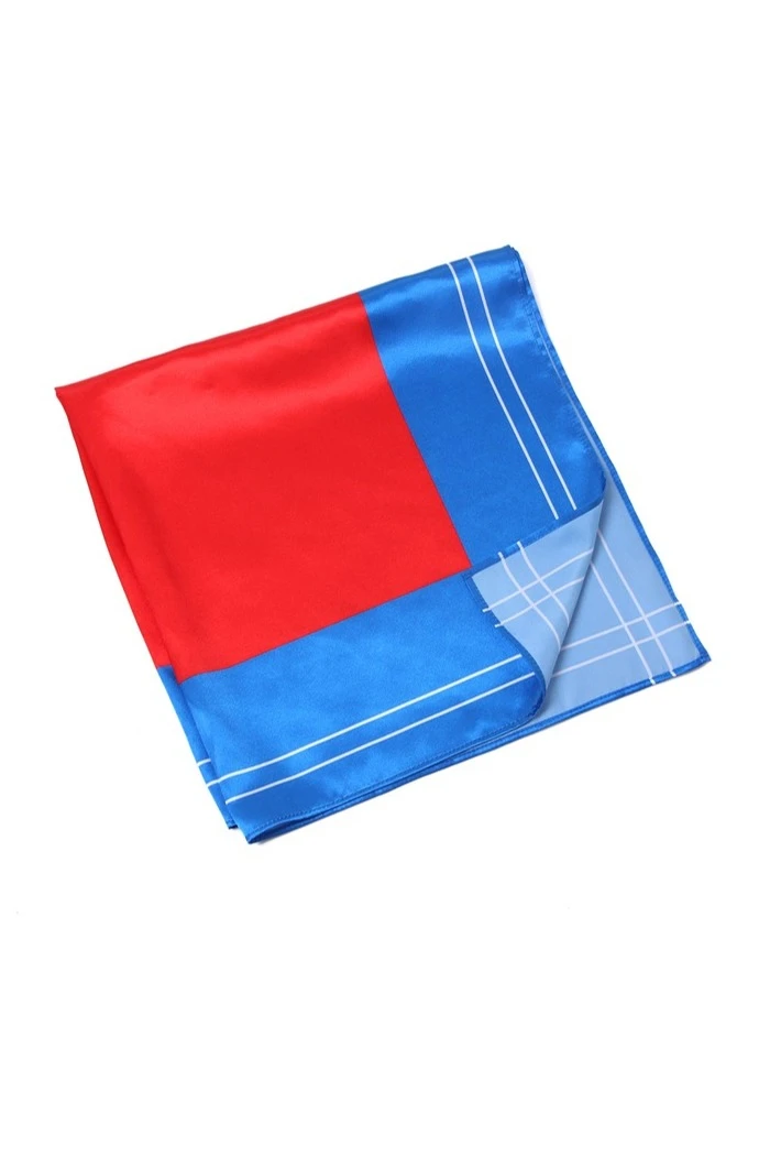 Платок Шанель 70х70 см, с полной запечаткой "Red square"#4