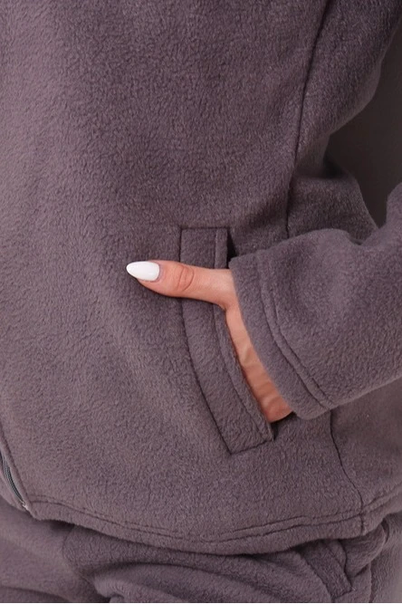 Толстовка Харисон флисовая без капюшона женская, однотонная#6