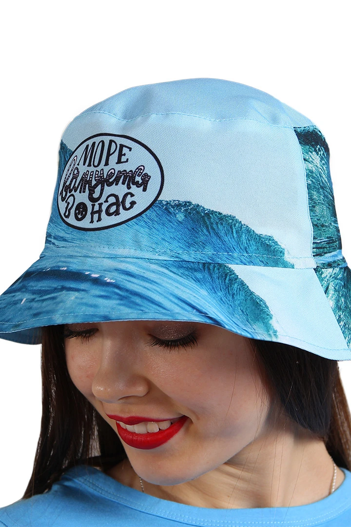 Панама Куба с узкими полями, с полной запечаткой "The sea is agitated within us"#2 Панама Куба с узкими полями, с полной запечаткой "The sea is agitated within us"#2