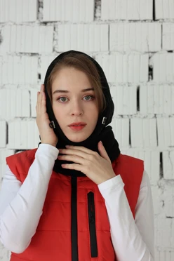 Купить капор Рейс флисовый взрослый, однотонный черный