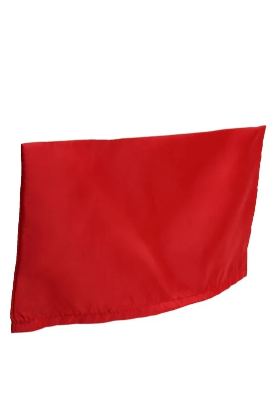 Пилотка Пионер из цветного шелка, однотонная красная#5