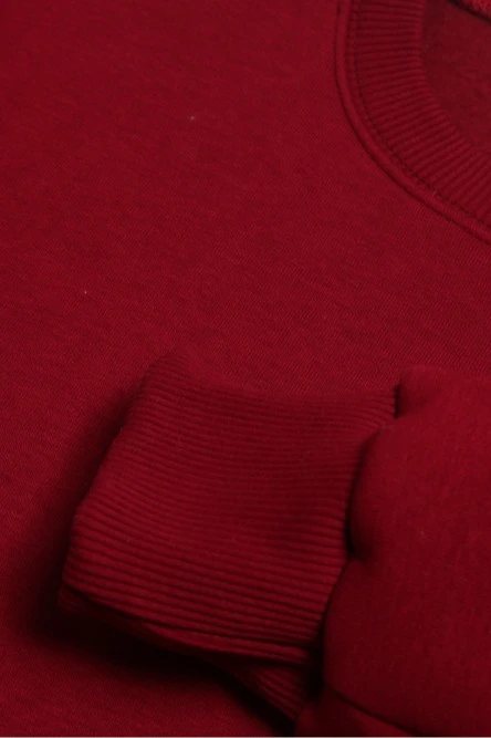 Свитшот Тревис из футера унисекс, однотонная бордовая#2 Свитшот Тревис из футера унисекс, однотонная бордовая#2