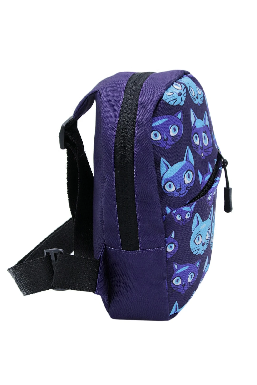 Сумка Стрейт кросс-боди, с полной запечаткой "Blue cat"#1