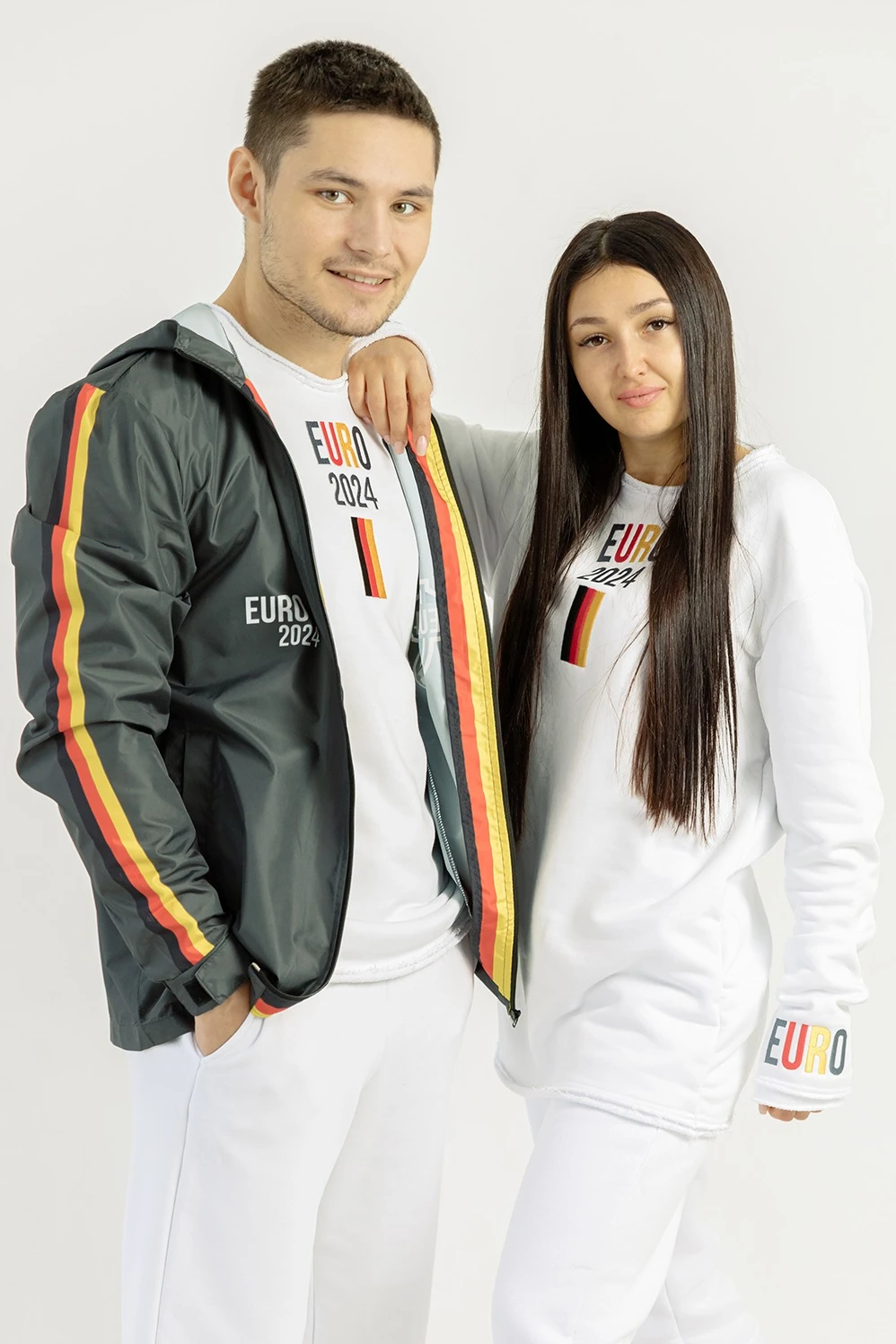 Толстовка Мартин из футера оверсайз унисекс, однотонная "Euro 2024"#3