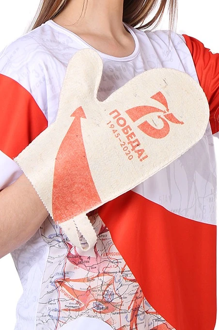 Рукавица банная с полной запечаткой "9 May!"#2 Рукавица банная с полной запечаткой "9 May!"#2