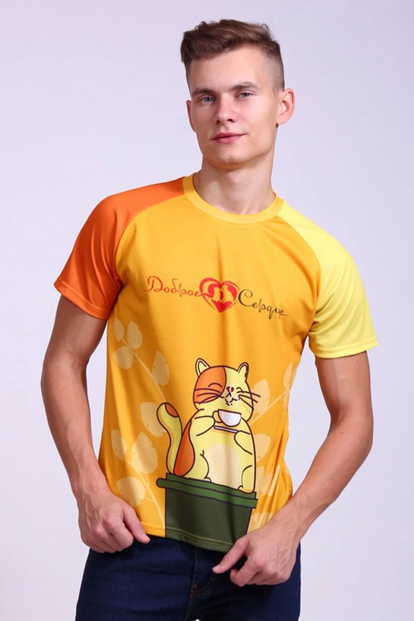 Купить футболку Спэйс унисекс из ложной сетки 130 с полной запечаткой