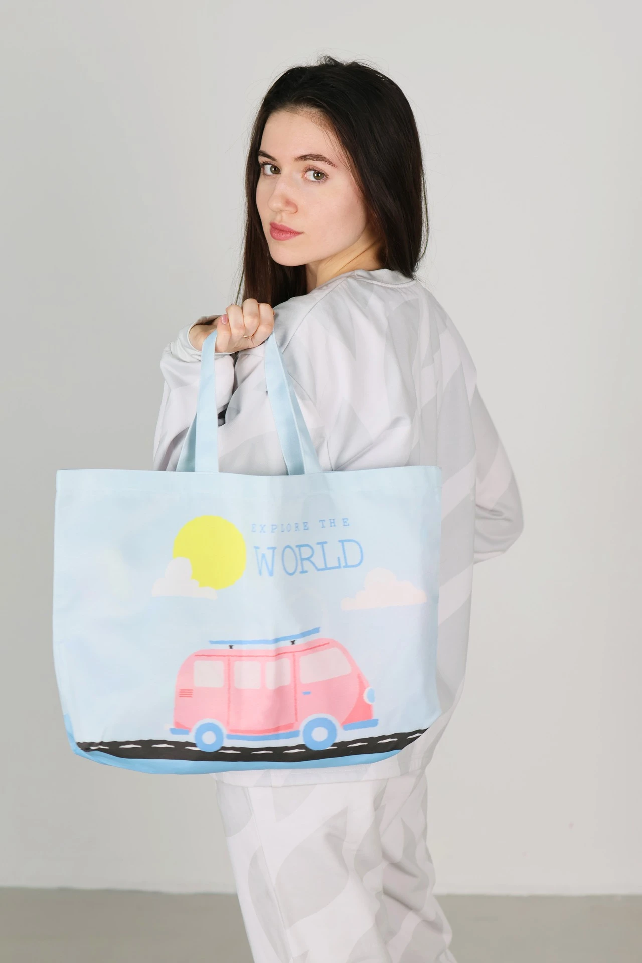 Сумка Комби из греты с дном, с полной запечаткой#1