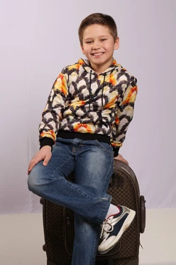 Купить худи детский "Коты" с полной запечаткой