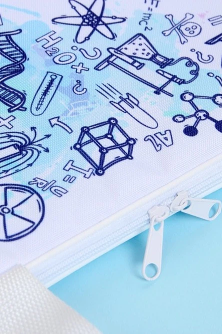 Сумка Ворд с ручками 25х35 см, с полной запечаткой "Science"#2