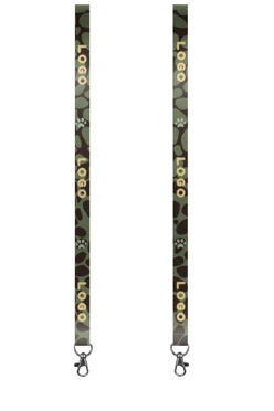 Купить ленту для бейджа репс ширина 2 см, с карабином-люкс, с печатью "Animals"