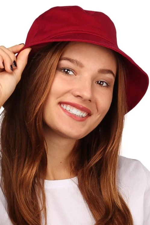 Купить панаму Мальта бордовую (грета) Купить панаму Мальта бордовую (грета)