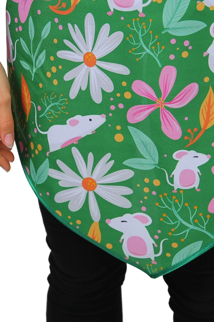 Фартук Аппетит Корнер с фигурным низом, с полной запечаткой "Meadow "#5