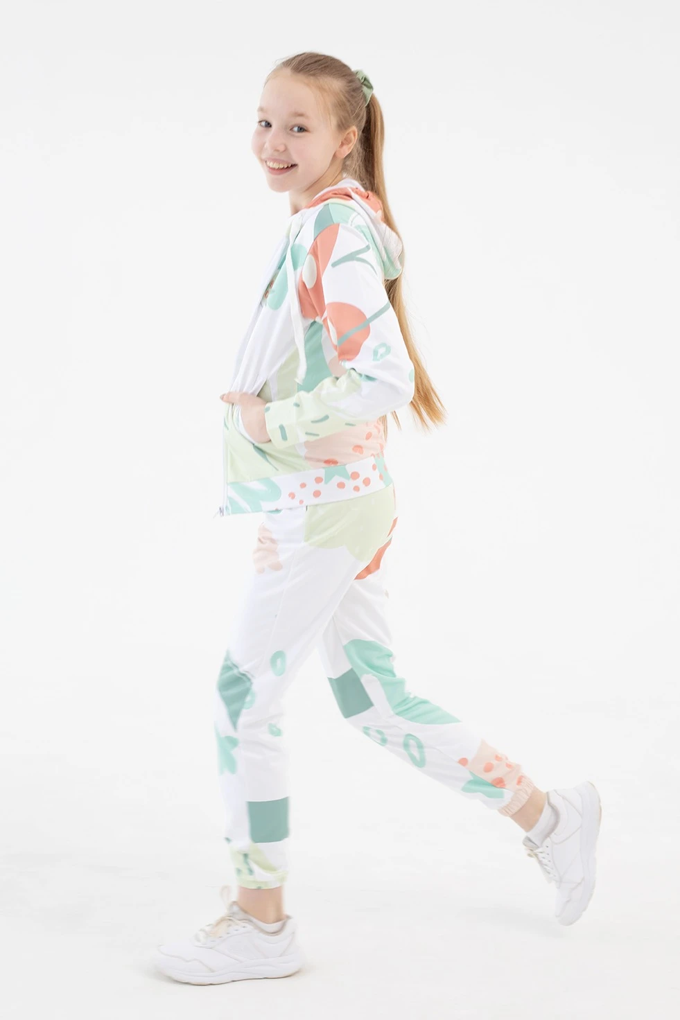 Балахон Ронни детский из адидаса с полной запечаткой "Eco camp"#5 Балахон Ронни детский из адидаса с полной запечаткой "Eco camp"#5