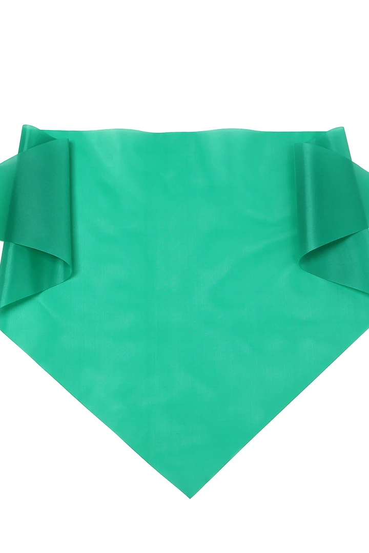 Косынка Лолла из шелка расцвечивания 60х60х90 см, однотонная зеленая#7