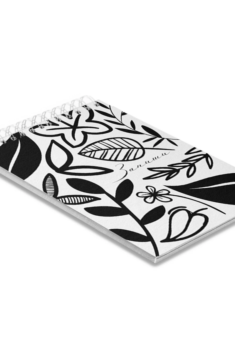 Купить блокнот фирменный А6 на пружине (40 листов) с принтом "Put"