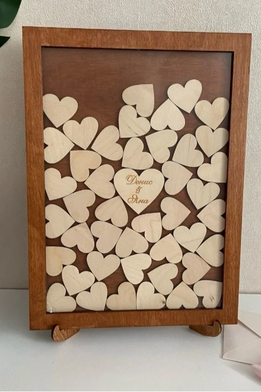 Рамка пожеланий с сердечками, 30 сердечек#2