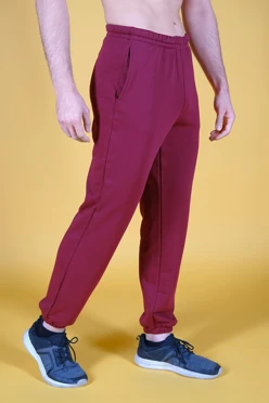 Брюки Хит из футера с начесом мужские, однотонные#1