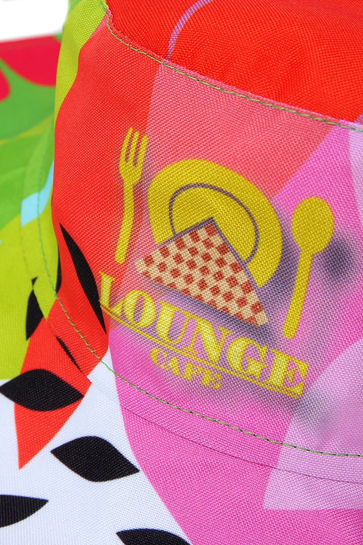 Панама Эквадор с широкими полями, с полной запечаткой "Lounge Kafe"#6 Панама Эквадор с широкими полями, с полной запечаткой "Lounge Kafe"#6