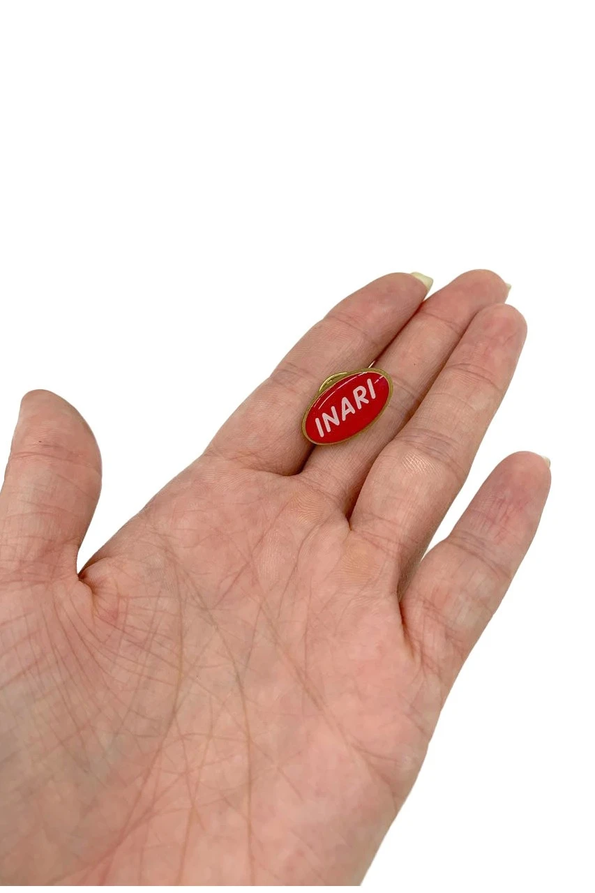 Значок заливной Овал 21х12 мм, с печатью#2 Значок заливной Овал 21х12 мм, с печатью#2