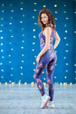 Комплект женский с принтом "Shamanic Feathers"#2