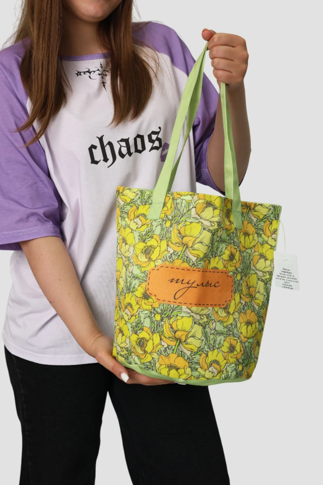 Купить сумку Кэмп из греты 32х36 см, с принтом "Tulys"