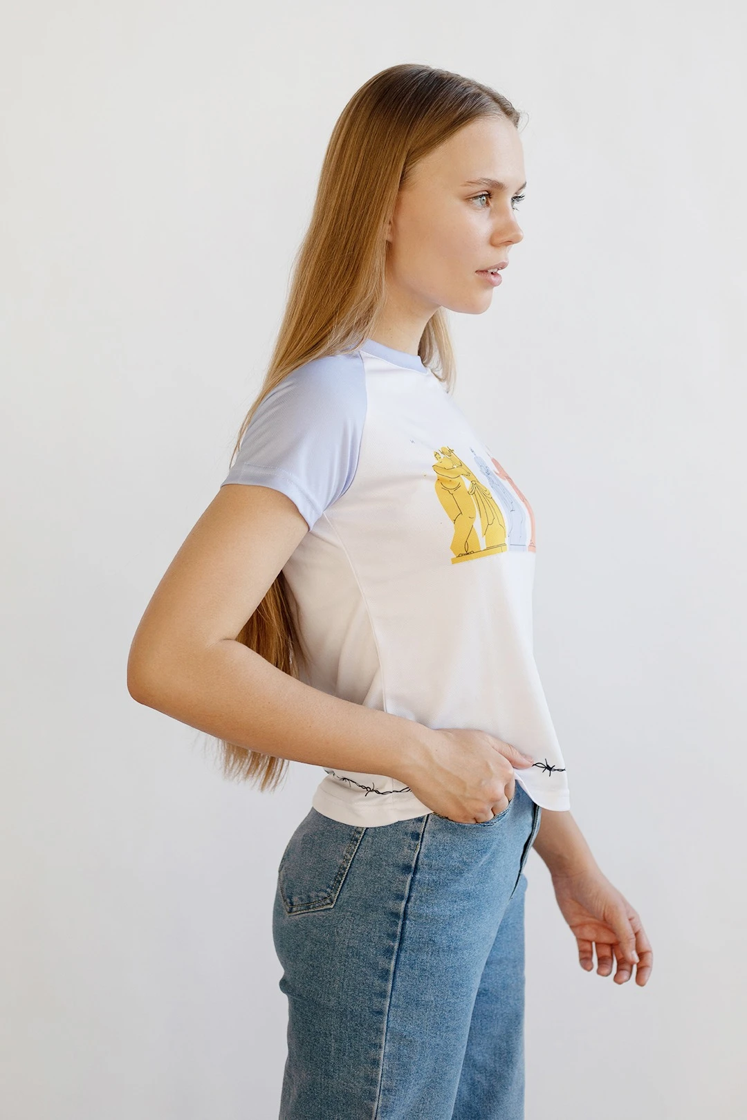 Футболка Спэйс женская из ложной сетки с полной запечаткой "Antic"#4 Футболка Спэйс женская из ложной сетки с полной запечаткой "Antic"#4