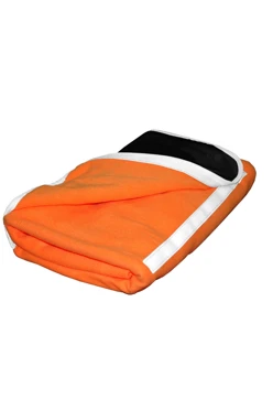 Купить плед Компакт флисовый 155х170 см оранжевый