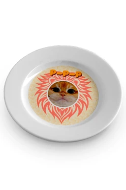 Тарелка с принтом "Popop"#1