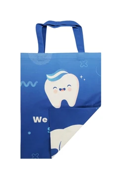 Купить сумку Сенди из саржи 35х45 см, печать с двух сторон "We love yor smile"