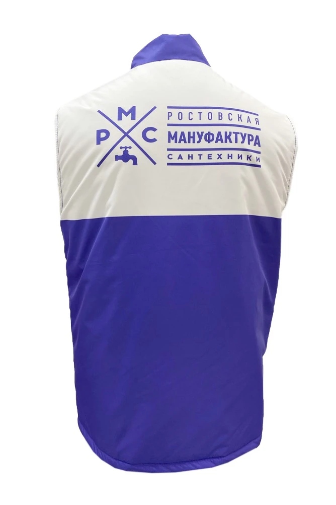 Жилет Детройт без капюшона унисекс, с полной запечаткой "Manufactory"#2