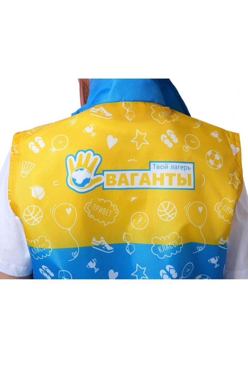 Жилет Брендон без капюшона детский, с полной запечаткой "Vagants"#3